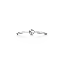 Кольцо из платины и бриллианта, Tiffany👑Коллекция Wave