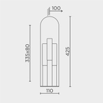 Настенный светильник MODESTYLE MS.1533.430 BK