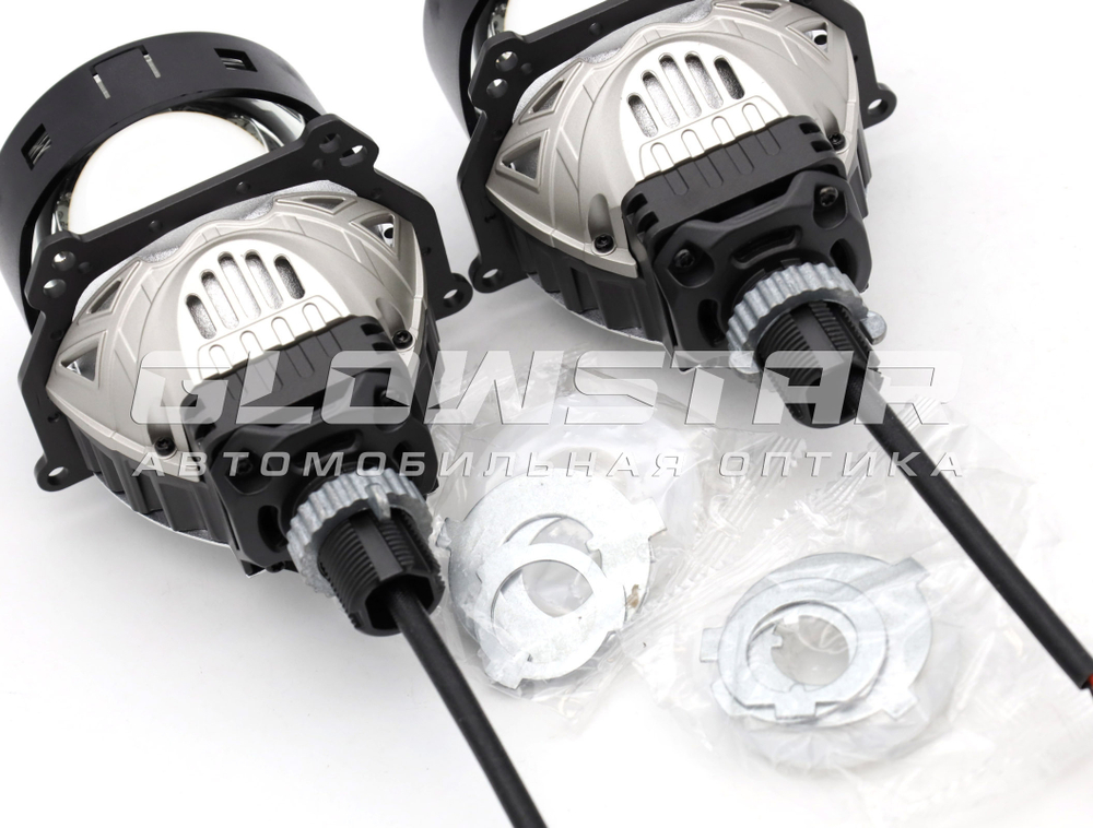 Билед модули Aozoom A11 3.0 дюйма, 2 чипа, 5500K, 12V, 56W/64W, крепление 3R и съемное гаечное (комплект, 2шт)
