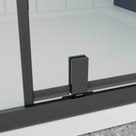 Душевая дверь Veconi Ottimo P20 GR, 1200x1900, графит брашинг, стекло прозрачное