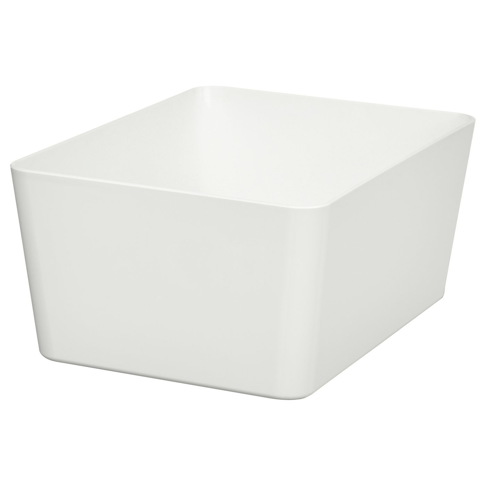 IKEA KUGGIS  (ИКЕА КУГГИС)  -  Контейнер для хранения - белый 13x18x8 см