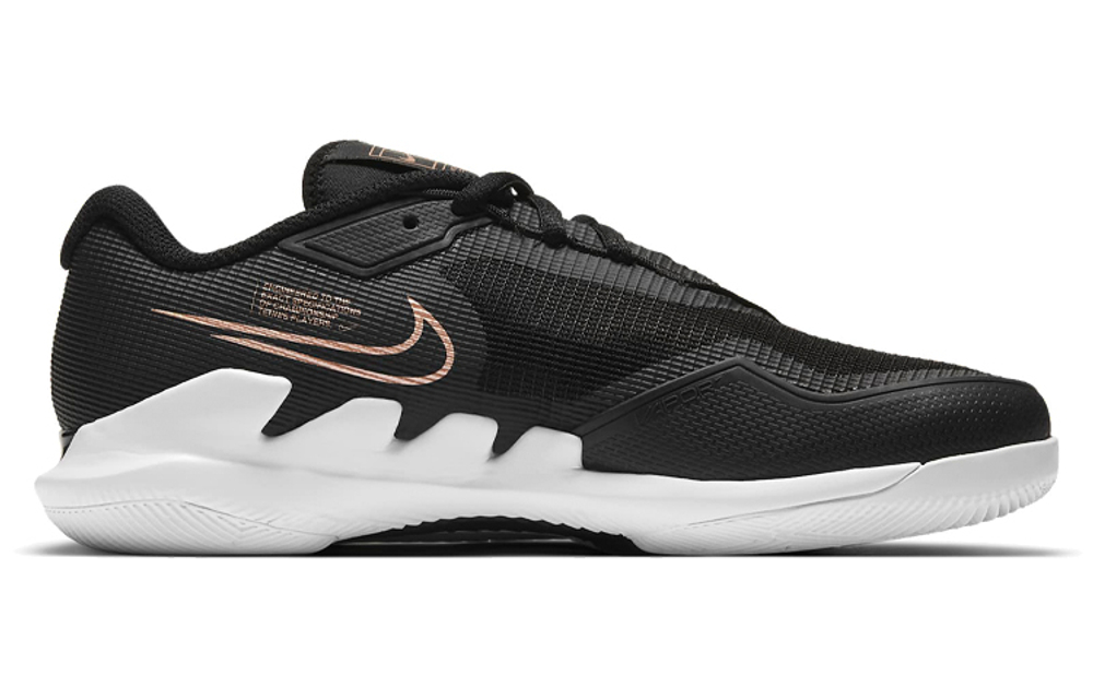 Nike Court Air Zoom Vapor Pro Hc Black Metallic Gold Women"s