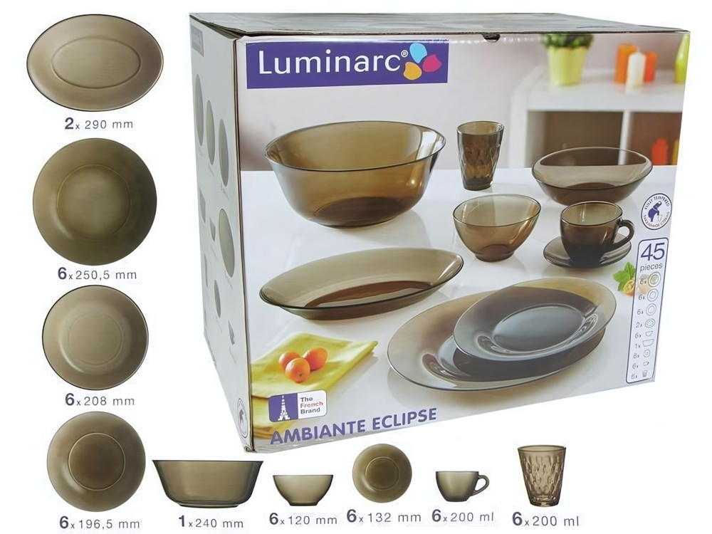AMBIANTE ECLIPSE Столовый сервиз 45 предметов