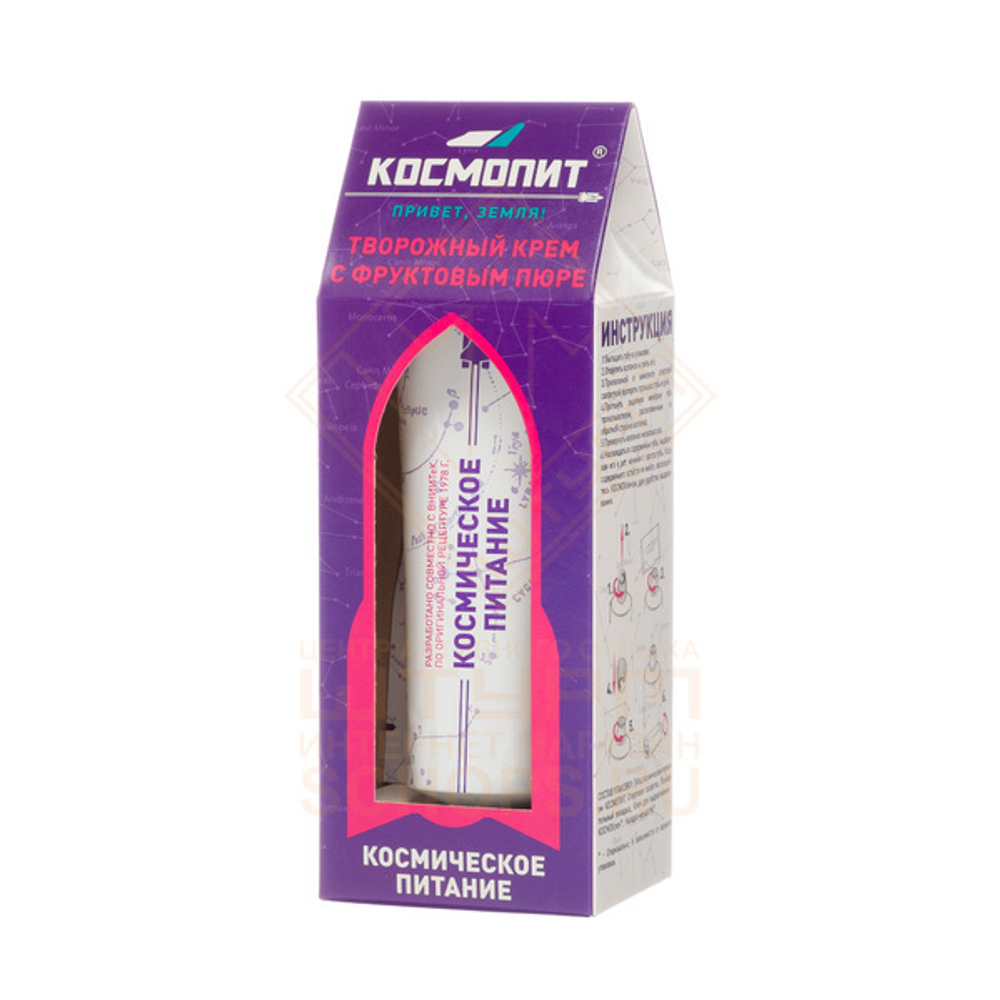 Космическое питание Космопит, Твороженый крем с фруктовым пюре (Ключ) 165 г.