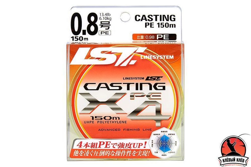 Шнур LINESYSTEM Casting PE X4 #1.5 (150m) yellow