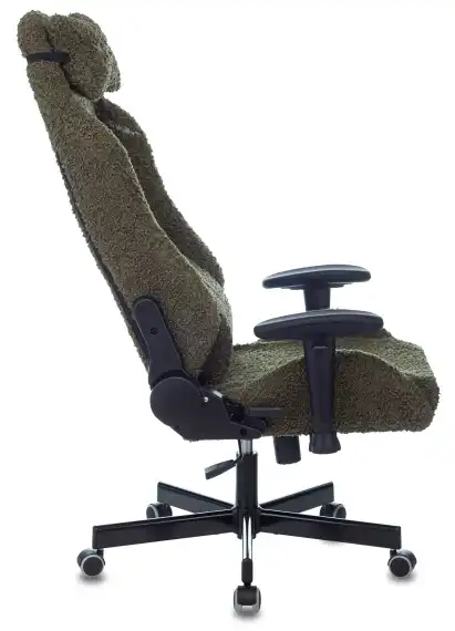 Кресло игровое Knight T1 хаки экомех с подголов. крестов. металл