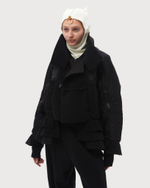 UNDERCOVER КУРТКА КОМБИНИРОВАННАЯ ЧЕРНАЯ