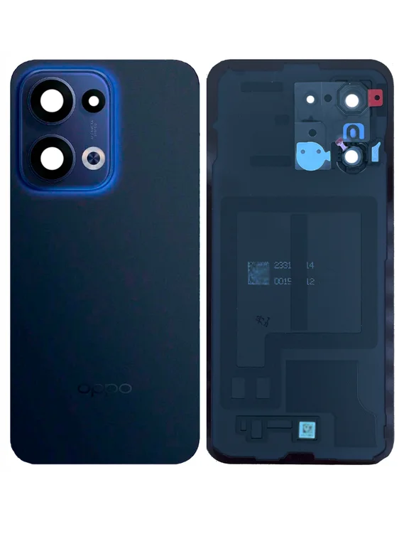 Задняя крышка для Oppo Reno 13 синяя (Blue) со стеклом камеры