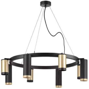 Люстра подвесная 8*GU10 LR01840487470 черный/золото Rullo Lightstar
