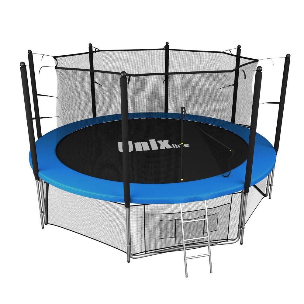 Батут UNIX Line Классик / Classic 14 ft (427 см) с внутренней защитной сеткой