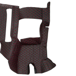 Ковры 3D SHACMAN X3000 рестайлинг (экокожа, черный, красная строчка)
