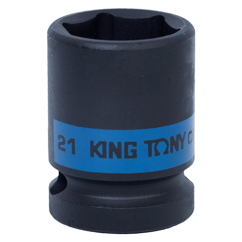 Головка торцевая ударная шестигранная 1/2", 21 мм KING TONY 453521M
