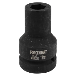 Головка ударная глубокая 1'', 19мм (6гр.) FORCEKRAFT FK-48510019