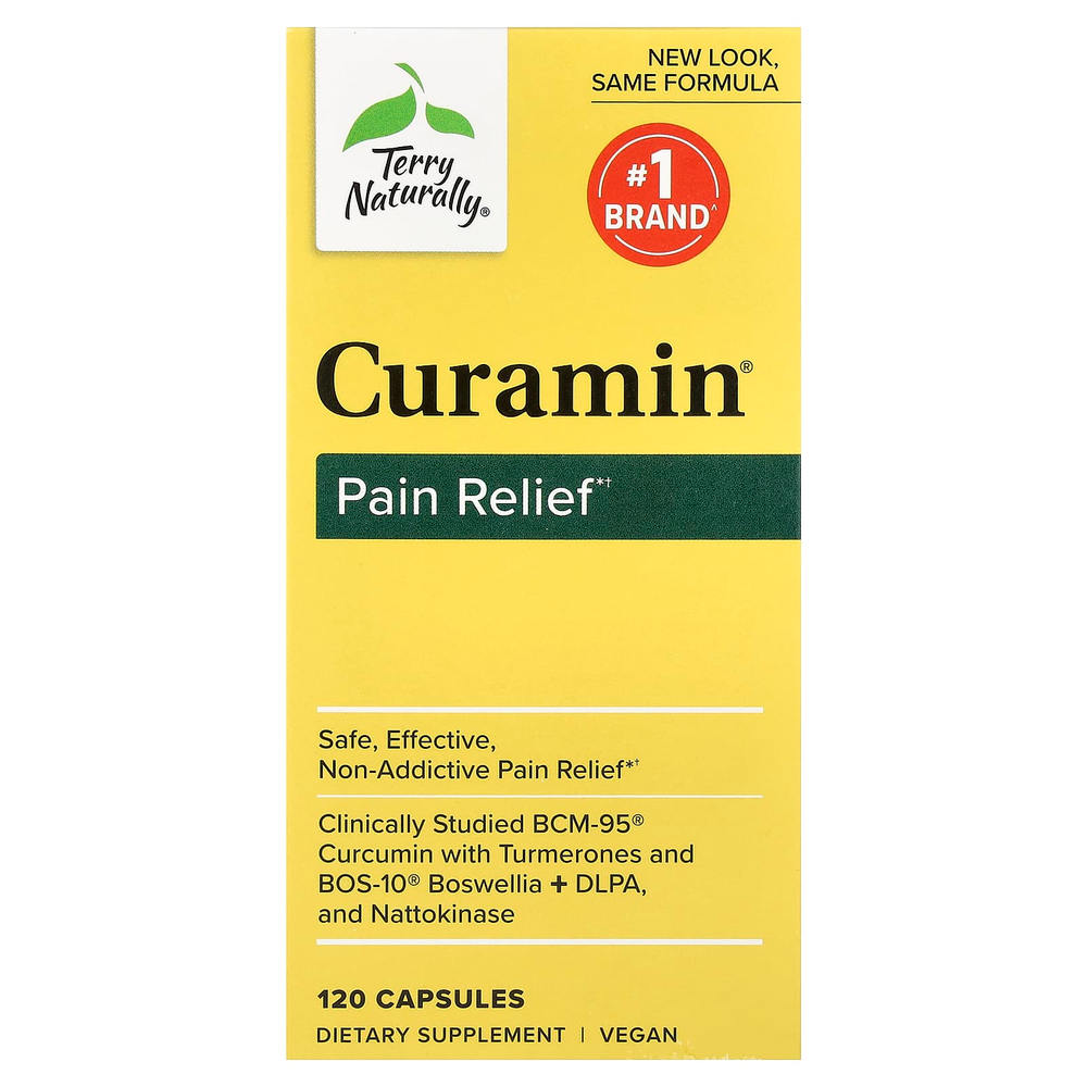 Terry Naturally, Curamin®, обезболивающее средство, 120 капсул