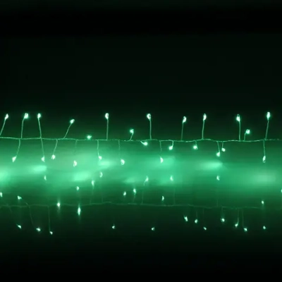 Гирлянда для дома 2,0 м 150 ламп LED «Мишура», IP-40, Зеленый