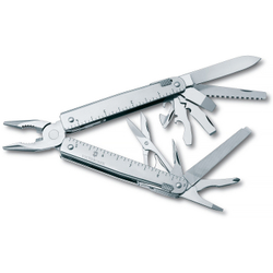 Мультитул Victorinox SwissTool 27, 115 мм, 27 функций, кожаный чехол