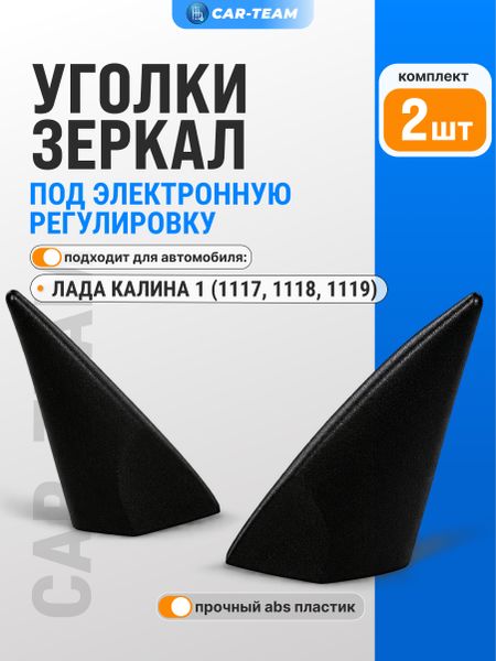 Облицовки (уголки) зеркал Лада Калина 1 под электрическую регулировку