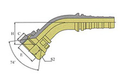 Фитинг DN 25 JIC (Г) 1.5/16 (45) Interlock