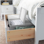 Коробка с крышкой IKEA BLADDRARE (БЛЭДДРАРЕ), Серый с рисунком, 35x50x30 см