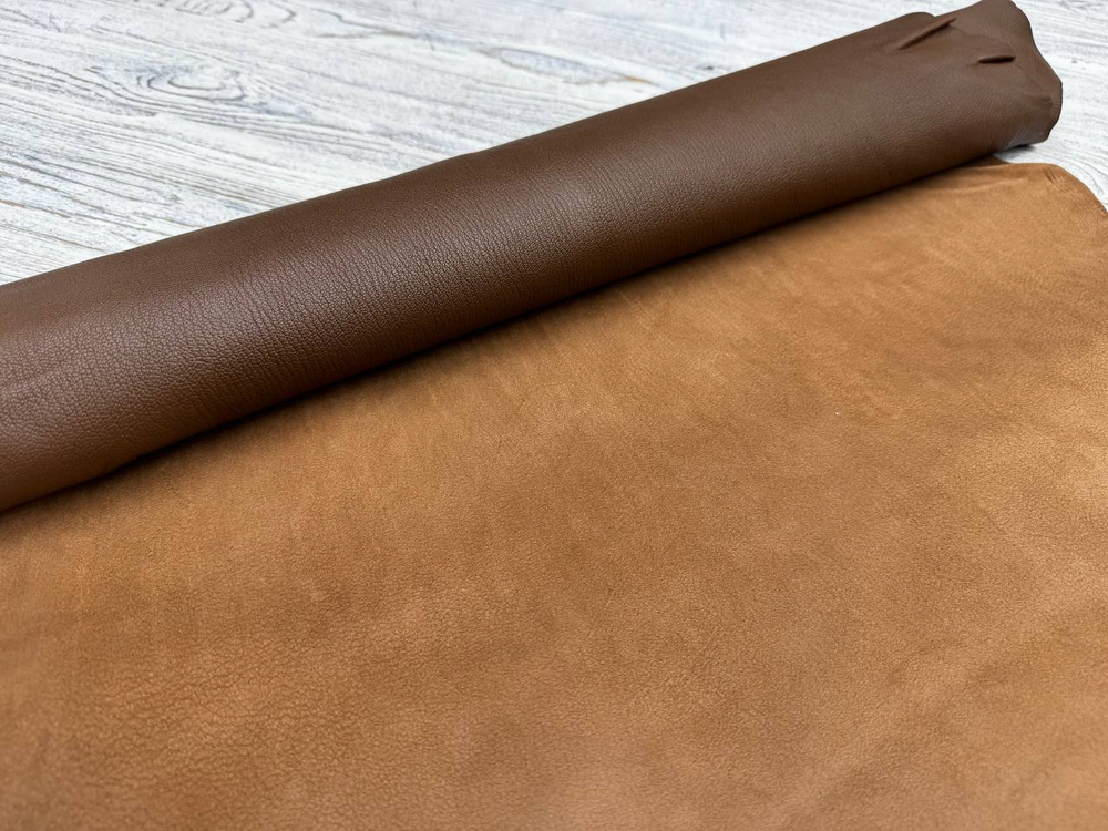 Амели цв. Коричневый / Amelie Milk Choco, толщ. 1,4-1,6 мм, натуральная кожа козы