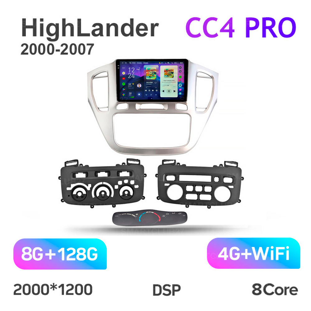 Teyes CC4 Pro 9" для Toyota HighLander, Kluger 2000-2007