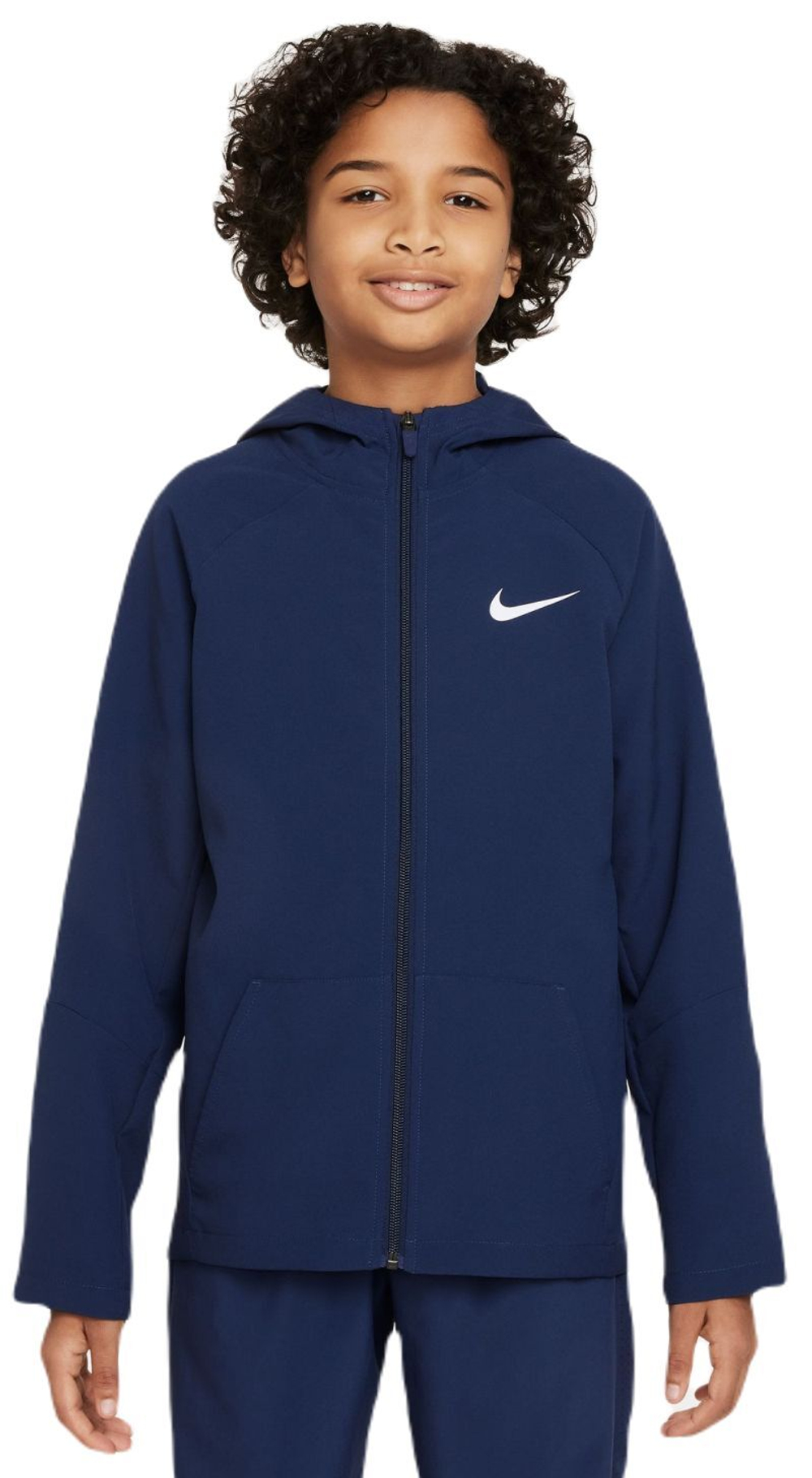 Кофта для мальчика теннисная Nike Boys Dri-Fit Woven Training Jacket - небесный