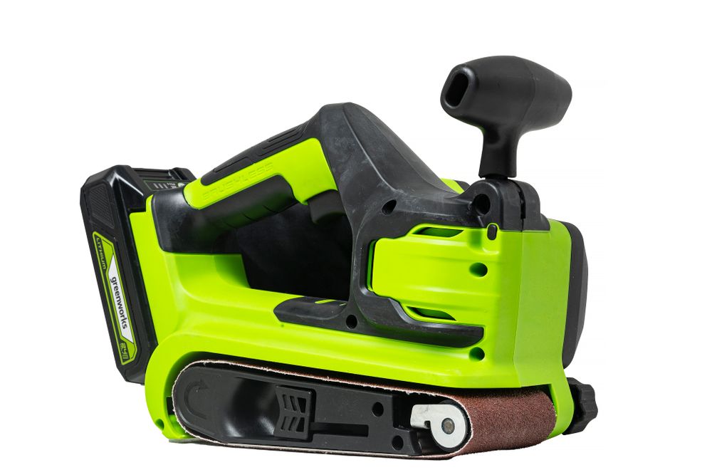 Аккумуляторная ленточная шлифовальная машина Greenworks G24BS,3100607, 24v, без АКБ и ЗУ