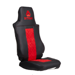 Чехлы SITRAK C7H (экокожа, черный, красная вставка)