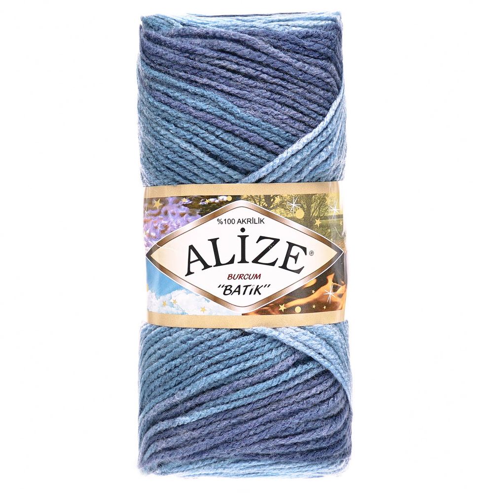 Пряжа Alize (Ализе) Burcum Batik / уп.5 мот. по 100 г, 210м, 1899 секционный A