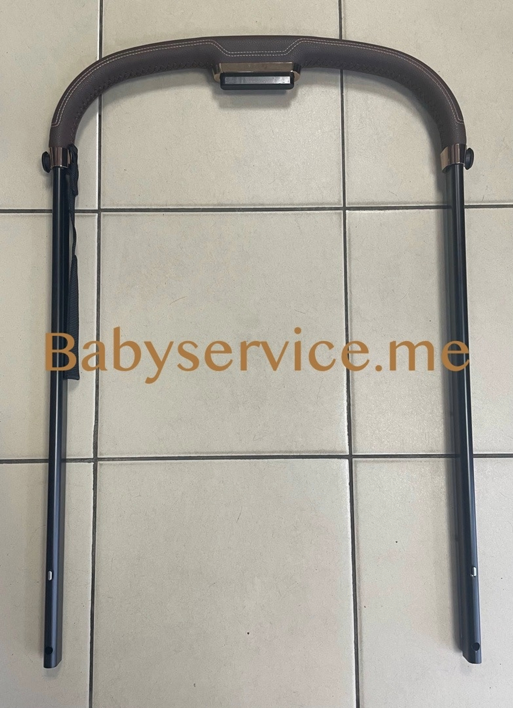 Ручка Cybex Priam Rose Gold темно-коричневая кожа