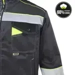 Костюм мужской (комплект) т/серый,лимон и чёрный (48-50) 96-100 182-188 КОРВЕТ КОТТОН сер/лим (48-50) 182-188