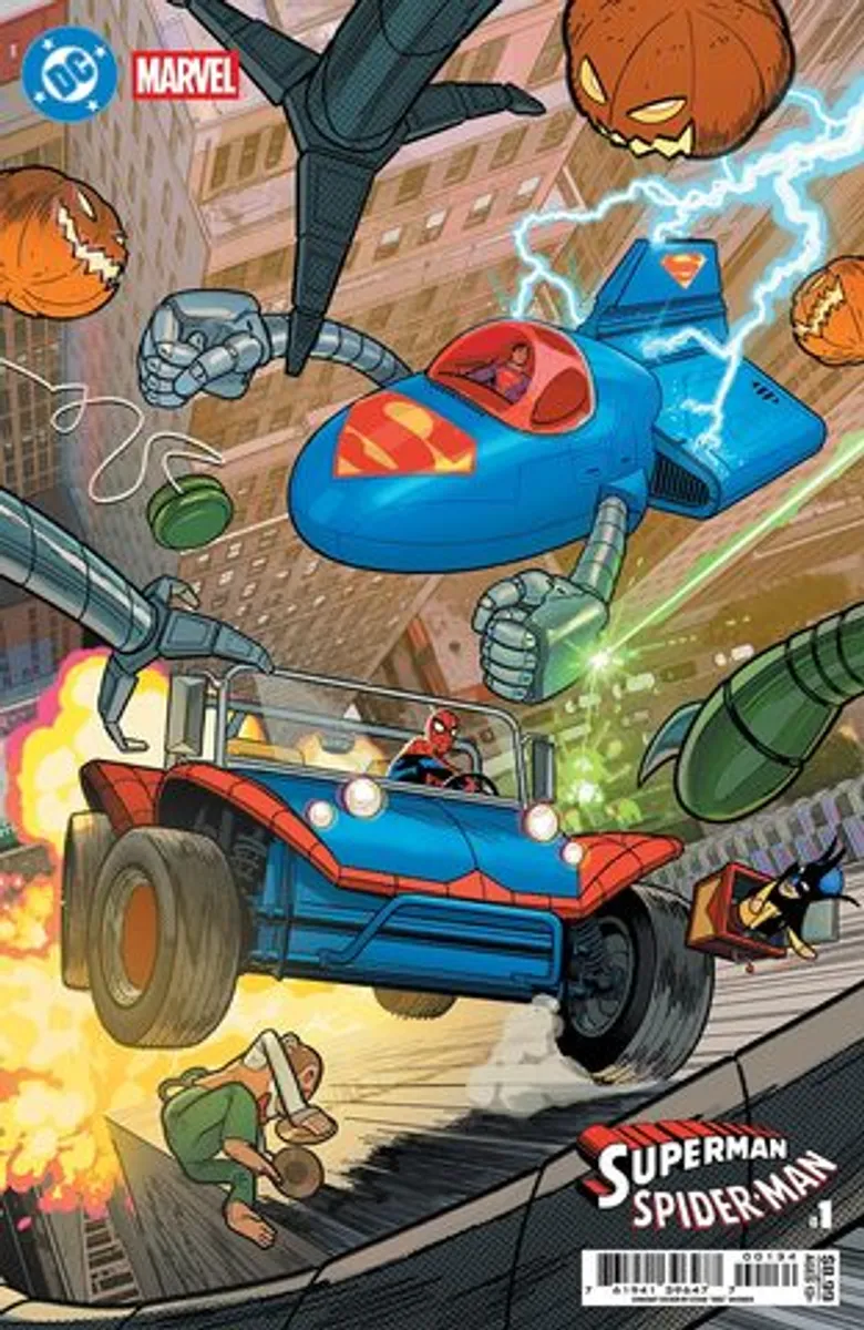 DC Marvel Superman Spider-Man #1 (Cover T) (Evan Doc Shaner Supermobile & Spider-Mobile Cover)