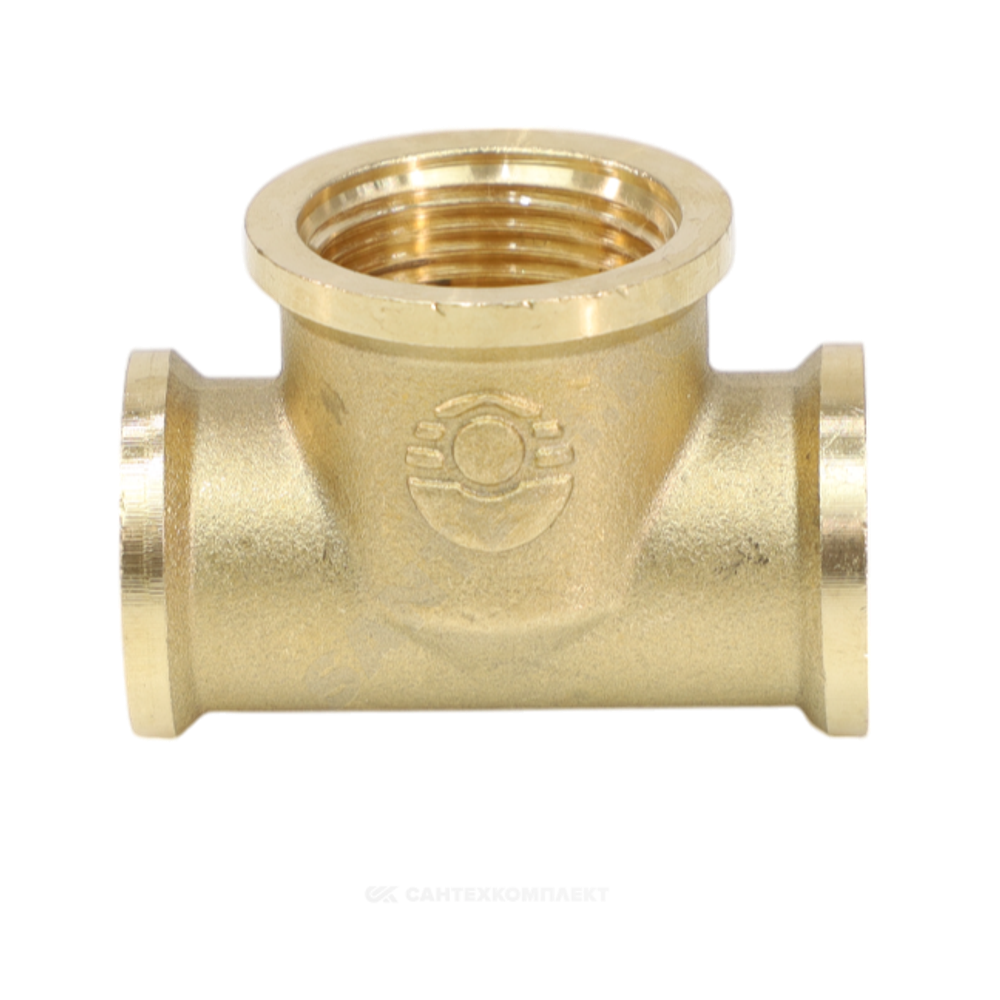 Тройник латунь переходной Ду 25х20х25 (1"х3/4"х1") ВР VALFEX VF.750.L.100.034.100