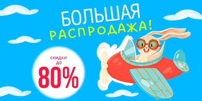 Большая распродажа до 80%