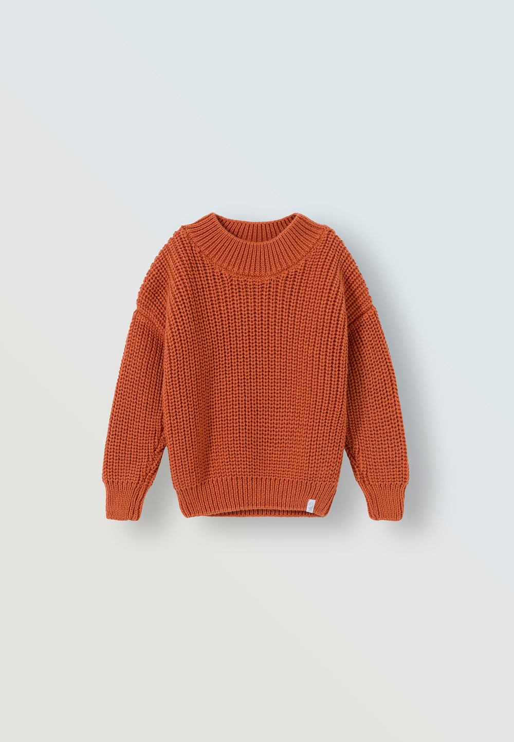 Джемпер вязаный oversize кирпичный