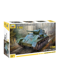 Сборная модель ZVEZDA Советский танк Т-70Б, 1/72