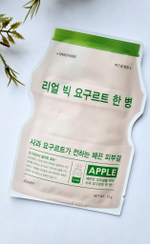 Йогуртовая маска для лица с экстрактом яблока A'PIEU Real Big Yogurt One-Bottle Apple
