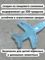 Силиконовая форма новогодняя игрушка самолет молд