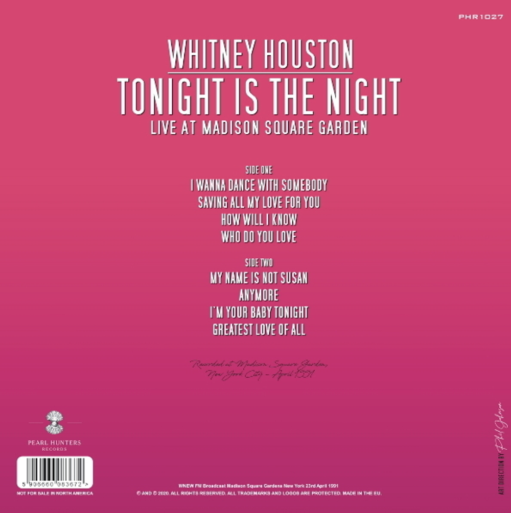 Whitney Houston / Tonight Is The Night: Live At Madison Square Garden (Coloured Vinyl)(LP)