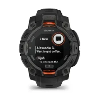 Смарт часы Instinct® 3 – 45 мм, Solar, черный корпус с черным ремешком