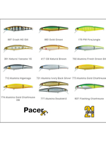 Воблер для рыбалки Pontoon21 Pacer 90JF-SR, 702, 2-x частный, плавающий, 90мм., 10.5 гр. 0.6-1.2 м.