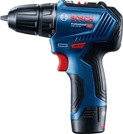 Аккумуляторная дрель-шуруповерт Bosch GSR 12V-30 2.0Ah x2 Case 06019G9020