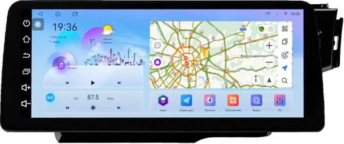 Магнитола для Honda Fit 3 2013-2020 (рамка 9) - FarCar монитор 12.3" 2K QLED на Android 14, Быстрая, CarPlay, 4G SIM-слот