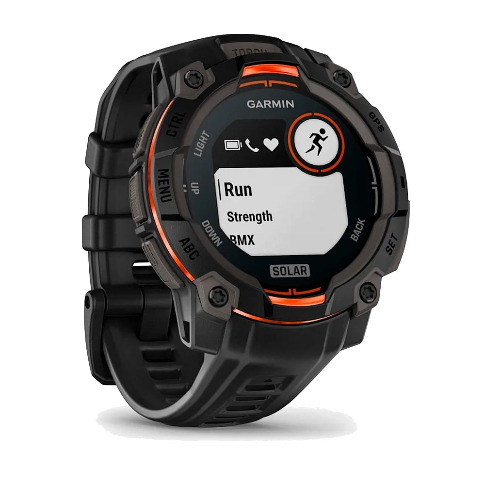 Умные часы Garmin Instinct 3, 45mm, Solar Black with Black Band (010-02934-00)