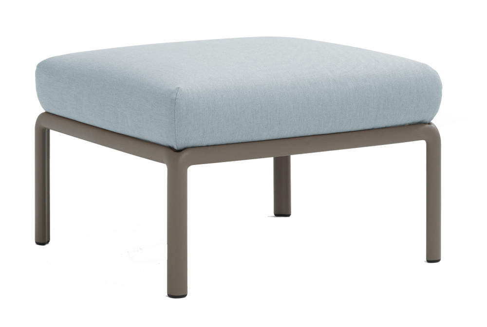 Пуф пластиковый с подушкой Nardi Komodo Pouf, тортора, лед