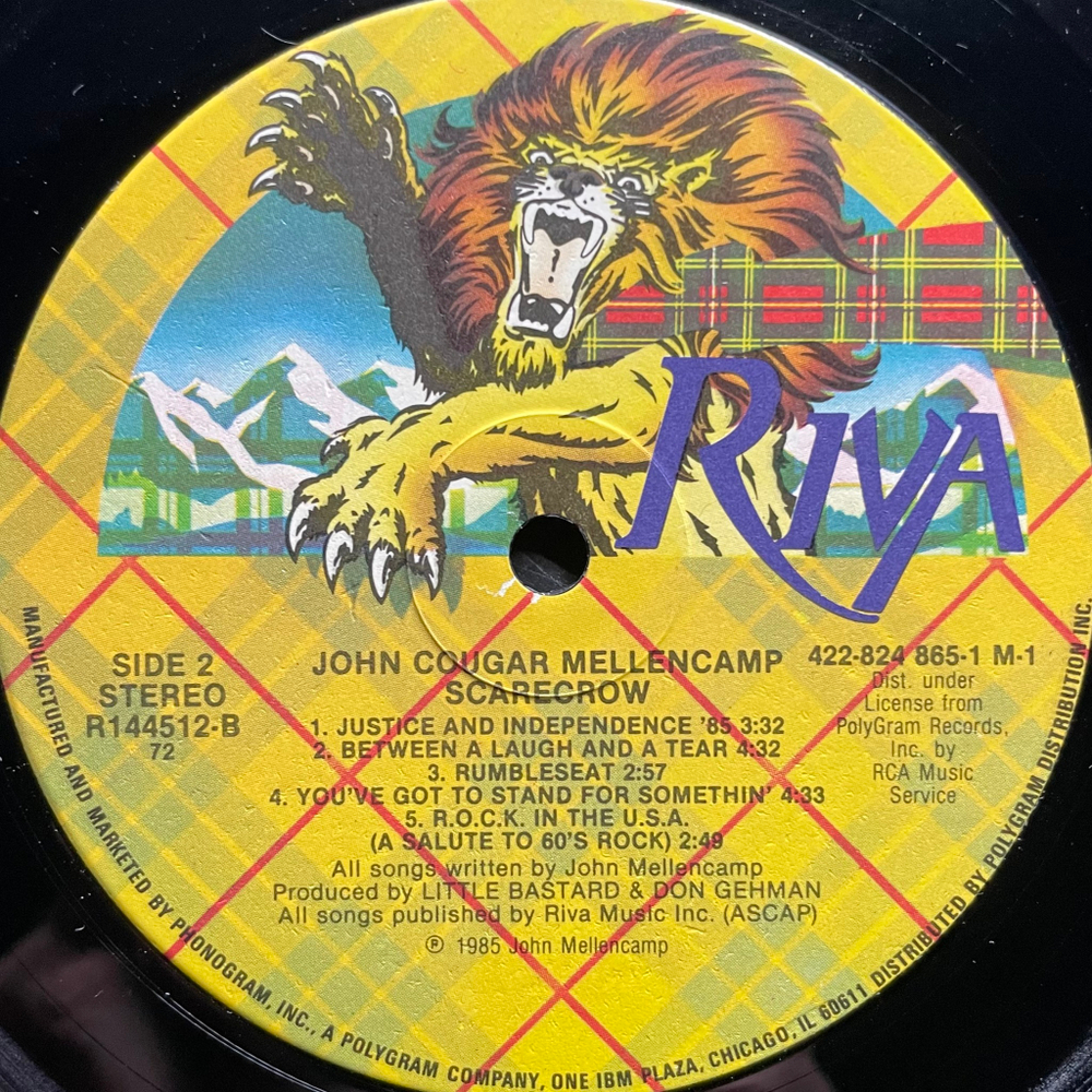 John Cougar Mellencamp ‎– Scarecrow (США 1985г.) Club