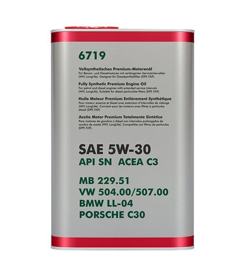 FF 6719 for VW Volkswagen Audi Skoda Seat 5W-30 1л ж/б масло моторное