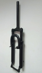 Вилка амортизационная TRIX 29"х1-1/8", сталь, пружинно-эластомерная, безрезьбовой, шток 260мм, ход 80мм, Disk и V-br тормоз, регулировка преднагрузки, матовая черная
