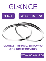 Линза для очков Glance 1.56 HMC/EMI/UV400 (For Night Driving)