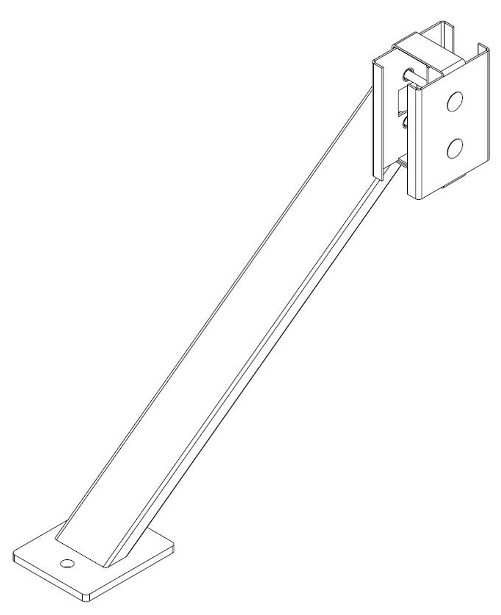 PERCo-MB-16.9 PERCo Упор для стоек секции ограждения